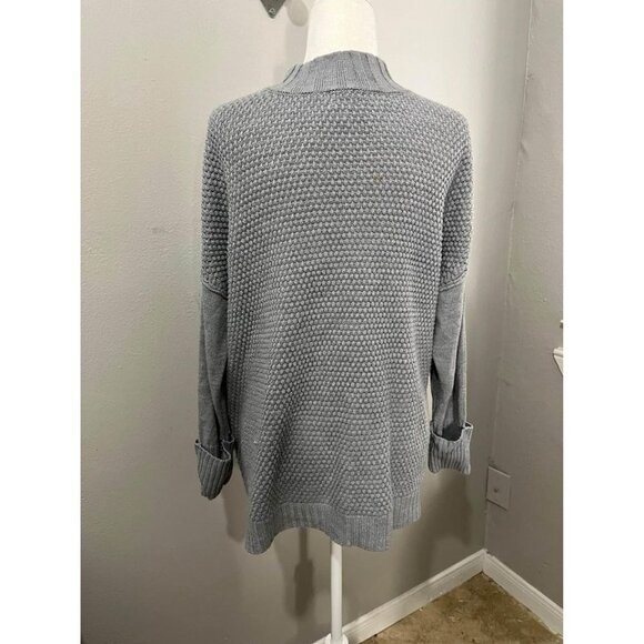 Dressbarn Mock Neck Knitted Gray Sweater Women Size 2X - Picture 7 of 9